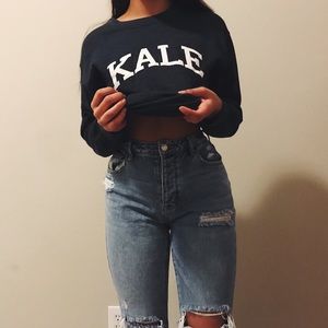 Kale crewneck sweatshirt